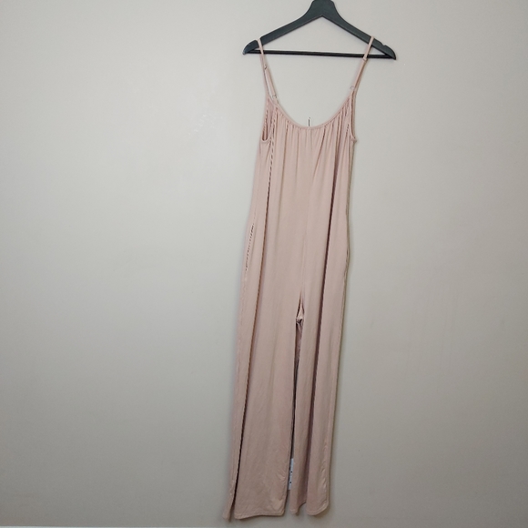 Socialite Sleeveless Wide Leg Oversized Jumpsuit Cream Size XS - Picture 11 of 12